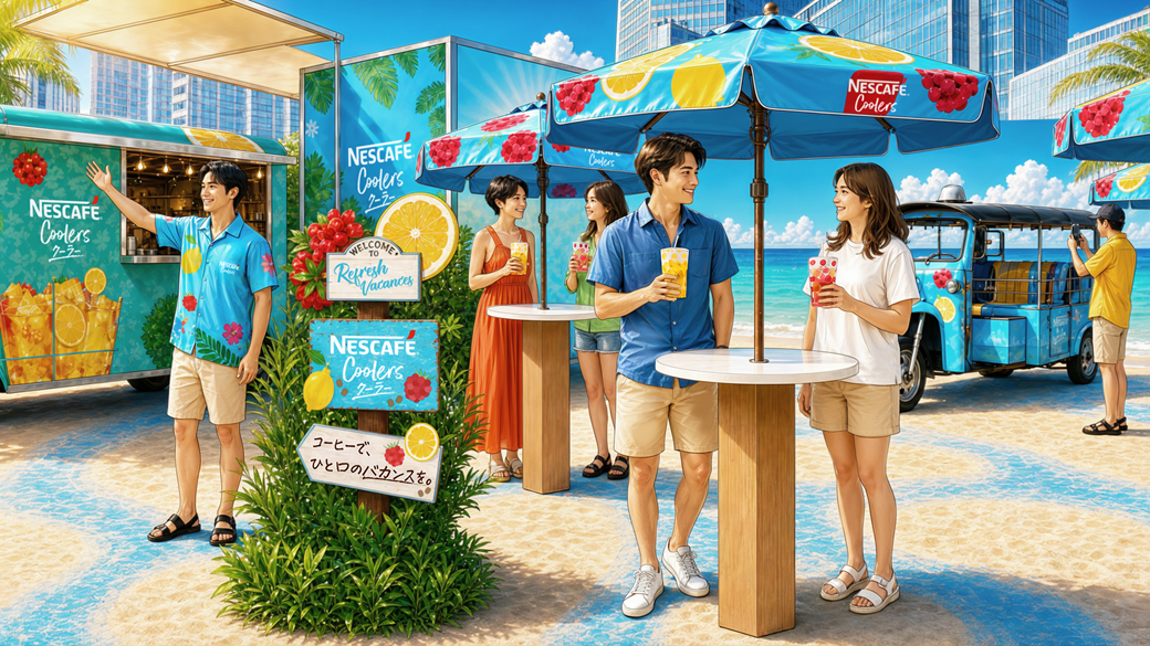 「ネスカフェ クーラー リフレッシュバカンス in Shibuya」6月25日（木）から7月5日（日）まで開催